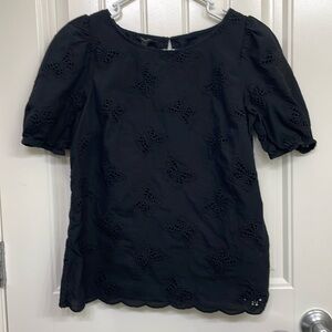 Talbots short sleeve butterfly blouse